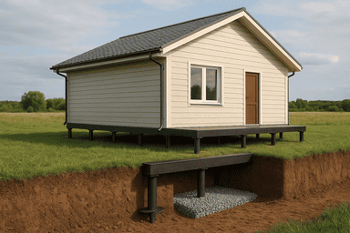 Свайный для каркасного дома 8×10 м Свайный для каркасного дома 8×10 м